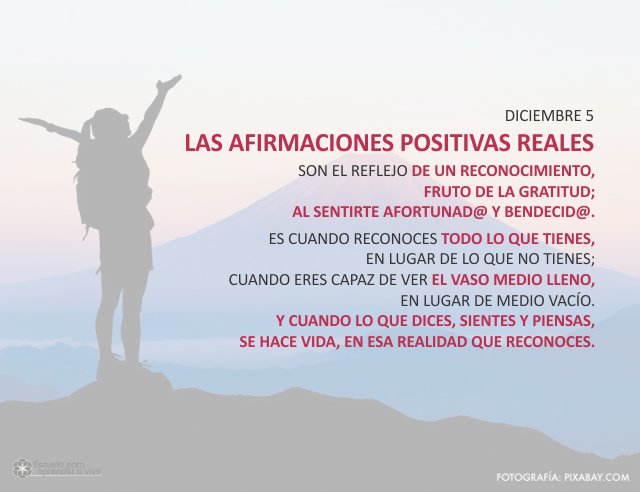 Las afirmaciones positivas reales